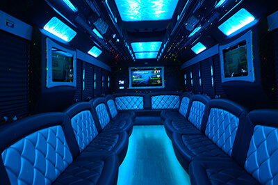Minneapolis, MN party bus with limo-style seating 